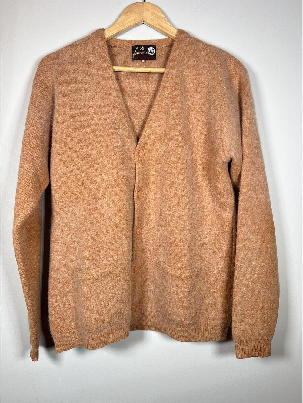 Angola and Lambs Wool Panda Cardigan Women's Large